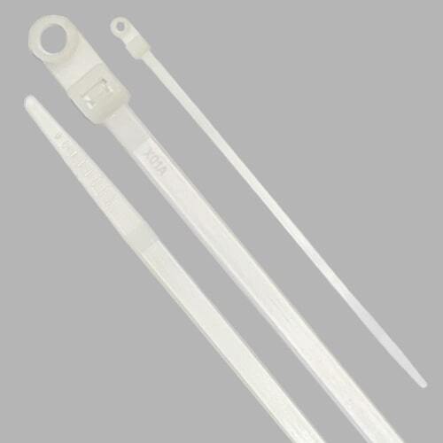 CT4NSM 4" Screw Mount Cable Tie, (18 lbs), Natural